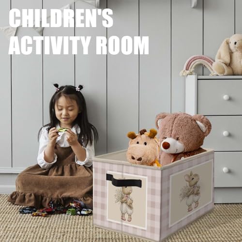 Bunny Nursery Storage Bins Basket, Toybox - Image 5