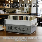 TBR Book Storage Basket Bin - Image 2