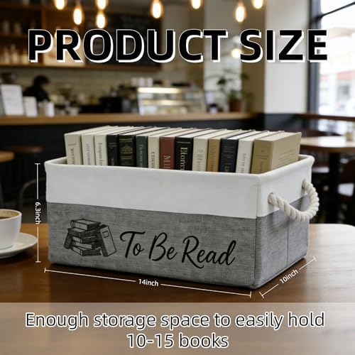 TBR Book Storage Basket Bin - Image 2