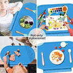 Silicone Placemat for Baby, Silicone Baby Toddlers Non-Slip Tablemats Stain - Image 2