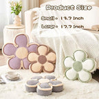 Kcvvcr Flower Pillow, Soft Shaped Floor Cushion, Decorative Throw Pillow - Image 3
