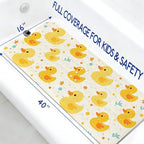 Kids Bathtub Mat Non Slip, 40 x 16 Inch Tub Mat - Image 2