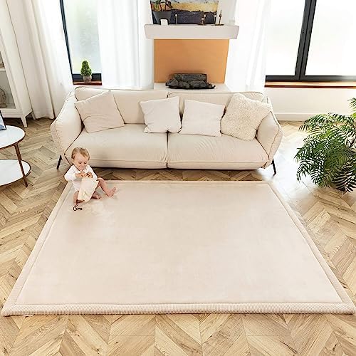 Hakuna Matte CloudSoft Mat for Floor 60" x 80" Beige - Image 2