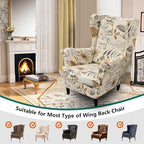 NILUOH Wingback Chair Covers 2-Piece, Armchair Slipcovers - Image 3