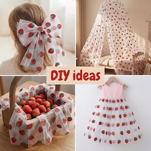 4 Pcs Strawberry Table Runners 29x70 Inch - Image 5