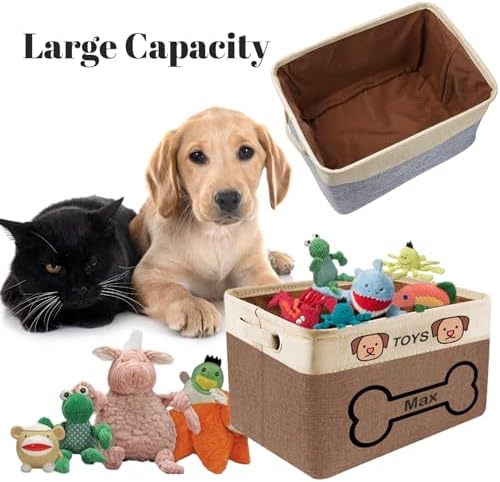 Personalized Dog Toy Storage Basket - Image 3