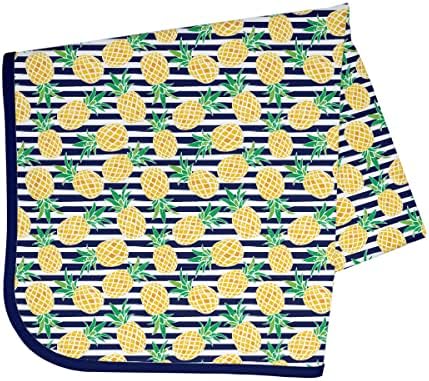 BapronBaby Pineapple Stripes Waterproof Splash Mat Catch All Floor Cover - Image 2