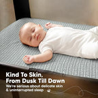2-Pack Muslin Mini Crib Sheets for Boys, 38x26 Fitted Sheet - Image 5