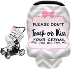 Metplus Baby Car Seat Cover, No Touch Sign Carseat Canopy & Nursing Covers by Metpus