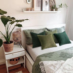 Topfinel Christmas Decorative Throw Pillow Covers Green Series, Winter Fluffy - Image 4