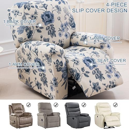 Recliner Chair Covers 4-Pieces Recliner Slipcovers Lazy Boy Chair Covers - Image 5