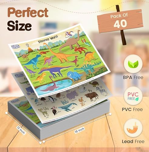 40 Pack Waterproof Disposable Placemats - Image 2