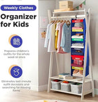 Kids Hanging Closet Organizer 6-Shelf - Image 3