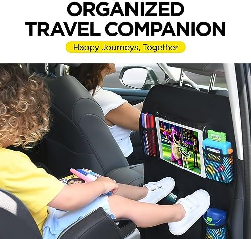 lebogner Back Seat Cover for Kids + 6 Pocket Storage Organizer, 2 Pack X-Large - Image 4