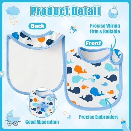 Cotton Waterproof Baby Bibs - Image 3