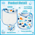 Cotton Waterproof Baby Bibs - Image 3