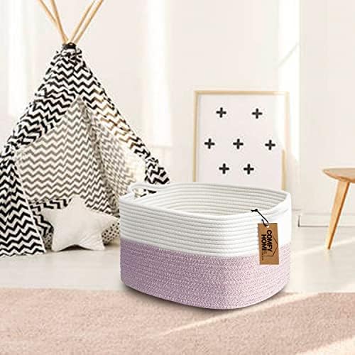 COMFY-HOMI Cotton Rope Woven Basket - Image 4