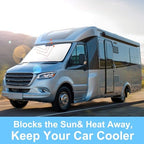TINGLU Sun Shade for Mercedes Benz Sprinter Freightliner Cargo Crew Passenger - Image 5