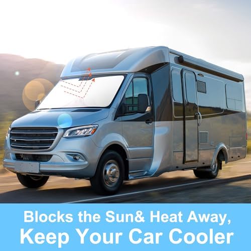 TINGLU Sun Shade for Mercedes Benz Sprinter Freightliner Cargo Crew Passenger - Image 5