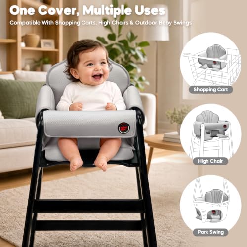 Padded Shopping Cart Cover for Baby - Image 4
