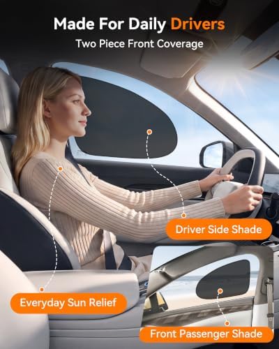 Car Side Window Sun Shades, Static Cling - Image 5