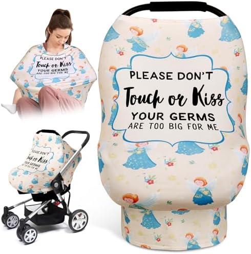 Metplus Baby Car Seat Cover, No Touch Sign Carseat Canopy & Nursing Covers by Metpus