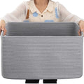 OIAHOMY 75L Large Blanket Basket Woven Storage Basket by MasterofSpaceOptimization