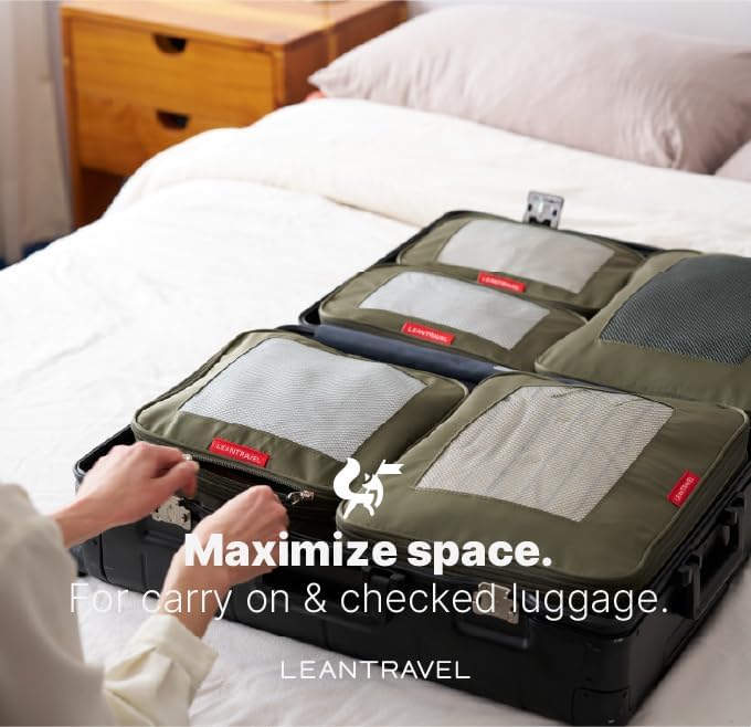 LeanTravel Premium Compression Packing Cubes - Image 5