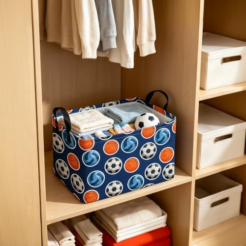 Rectangular Collapsible Storage Basket Nursery Toy Organizer Ball Sports - Image 5