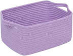 CubesLand Cube Storage Organizer Basket Bin, Cotton Rope Shelves Basket by CubesLand
