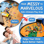 XL Toy Storage Organizer with Play Mat - Image 2