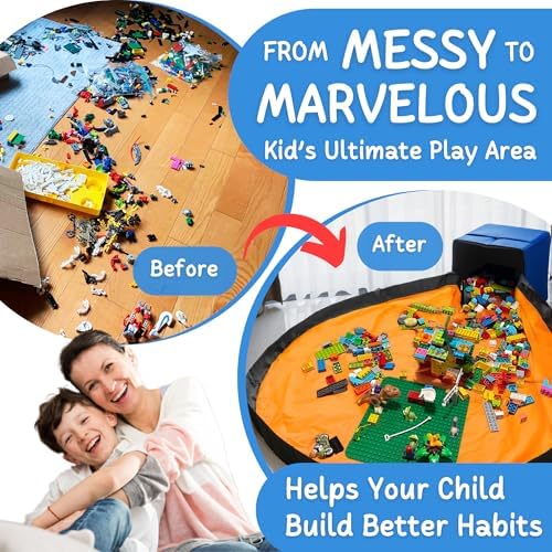 XL Toy Storage Organizer with Play Mat - Image 2