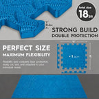 18 Pcs EVA Foam Floor Tiles, Puzzle Exercise Mat Set - Image 2