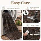 Tree of Life 2x5 Kitchen Runner Rug, Washable Non Slip Low Pile Runners - Image 5