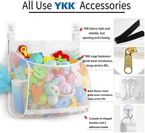 Ligereza Baby Mesh Bath Toy Organizer, Ultra Large Capacity & Large Opening - Image 5