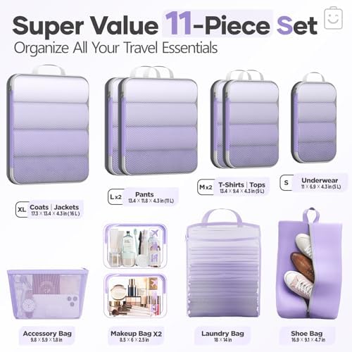 Veken 11 Set Compression Packing Cubes - Image 2