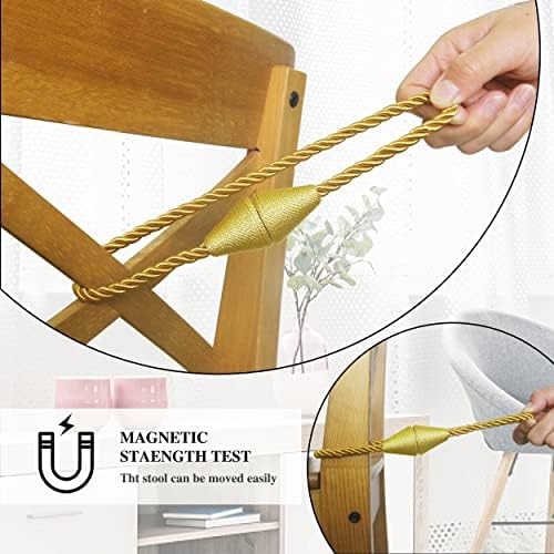 Magnetic Curtain Tiebacks Rope Decorative Holdbacks - Image 4