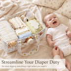 Corduroy Baby Diaper Caddy Organizer - Image 6