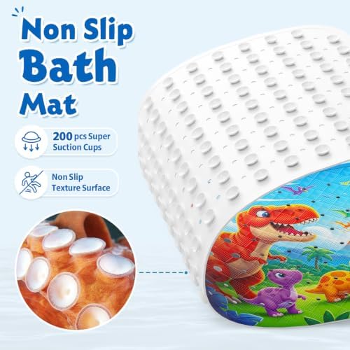 XIYUNTE Bath Mat for Tub Non Slip Bathtub Mat Non Slip 40x16 Baby Bath Mat - Image 3