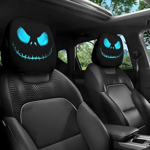 Funny Cartoon car headrest Cover, 2 Pieces Set of Cute Funny Eyes, Suitable by Unknown