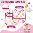 6Pcs Baby Bibs for Eating Toddler Feeding Bibs - Image 3