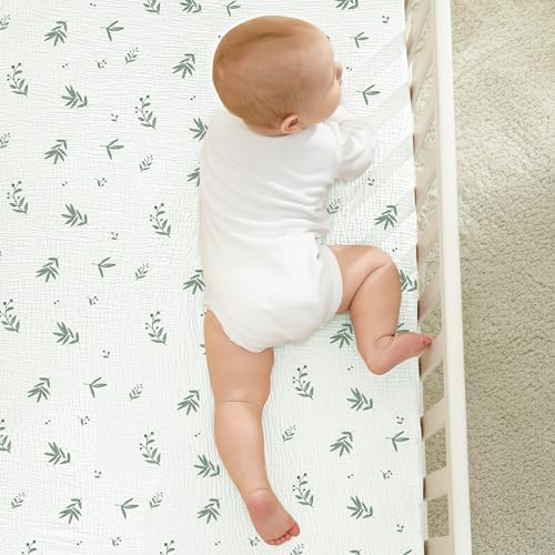 Bearmoss Muslin Mini Crib Sheets - Image 4