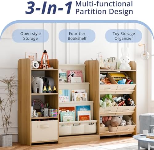 Kids Bookshelf and Toy Storage - Image 3