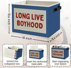 Red Long Live Boyhood Boys Storage Bins Box - Image 6