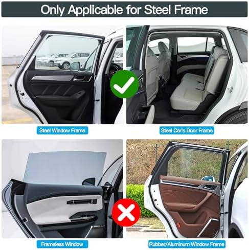 ZATOOTO Magnetic Side Window Sun Shade, Car Window Covers, Heat Reflective - Image 5