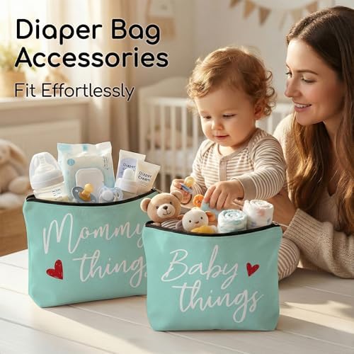 Mommy and Baby Matching Pouch Set, Mommy Things and Baby Things Bags, Gifts - Image 4