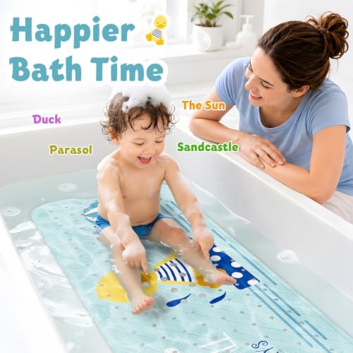XIYUNTE Bath Mat for Tub Non Slip Bathtub Mat Non Slip 40x16 Baby Bath Mat - Image 4