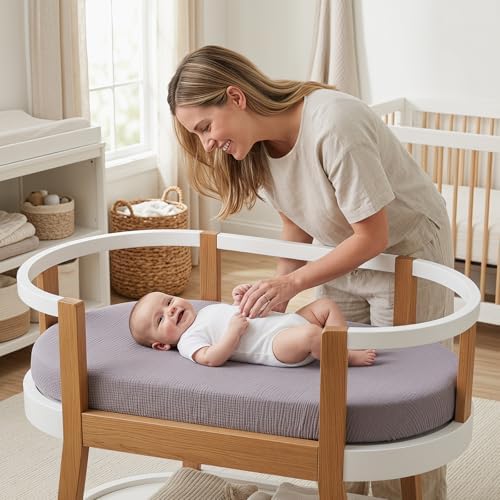 100% Muslin Baby Bassinet Sheets - Image 7