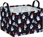 Rec Halloween Ghost Storage Basket Box Hamper Collapsible Organizer Bin Gift by VAIVUSTO
