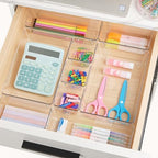 Vtopmart 44 PCS Clear Plastic Drawer Organizers Set, Vanity Organizer Trays - Image 4
